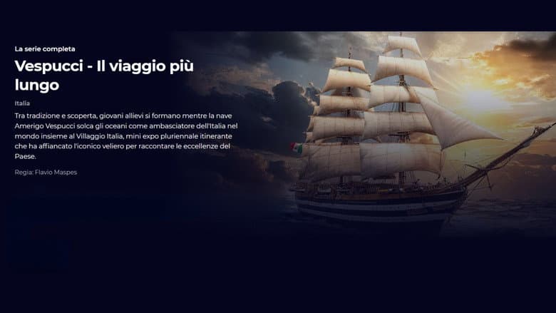 copertina del programma Vespucci - Il viaggio più lungo