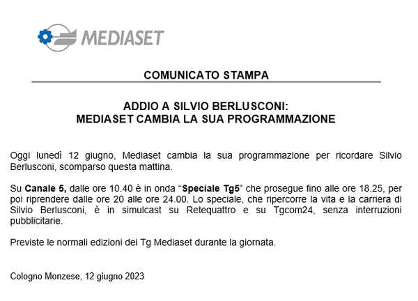 copertina Simulcast Canale 5