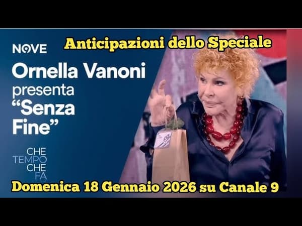 copertina del programma Che tempo che fa Speciale - Ornella Senza Fine