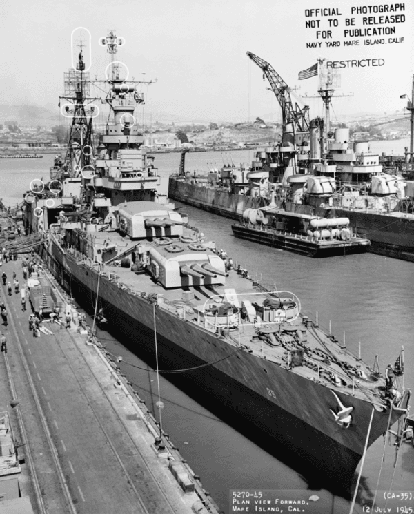 copertina del programma Uss Indianapolis