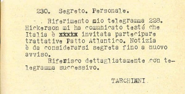 copertina del programma Telegramma 2171. L'Anno Del Patto Atlant