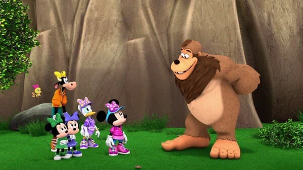 copertina del programma Minnie Toons - Il Campeggio Di Minnie - Chi Ha Paura Del Bigfoot?