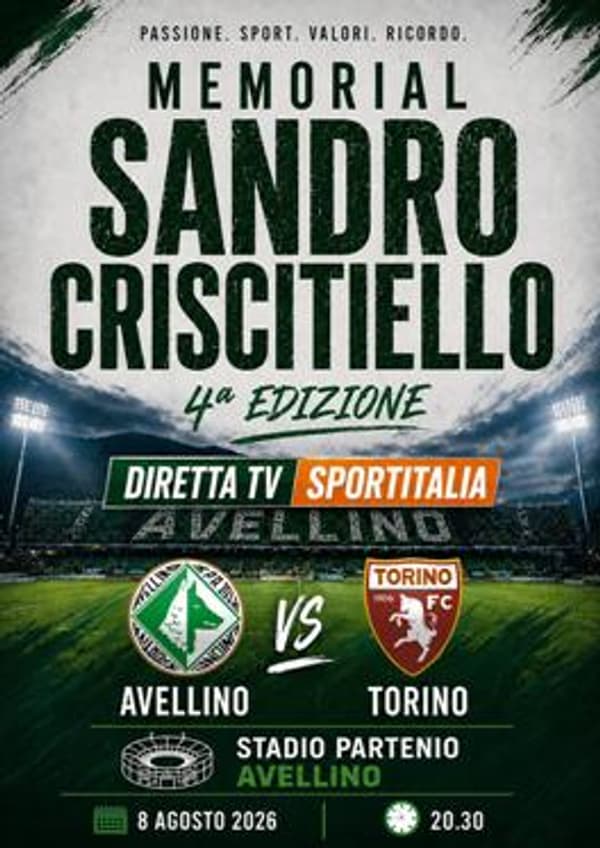copertina del programma Memorial Sandro Criscitiello Avellino-Torino