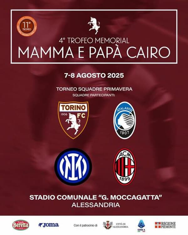 copertina del programma Trofeo mamma e papà Cairo Milan-Inter