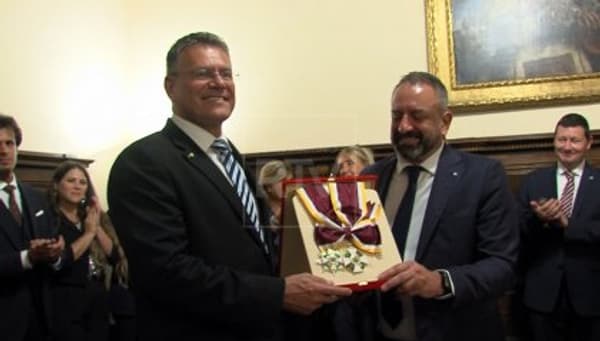 copertina del programma Visita Sefcovic San Marino 2025