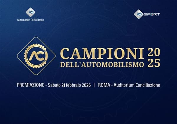 copertina del programma Premiazioni Campioni ACI 2025 Roma