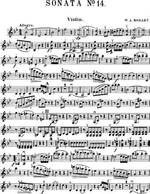 copertina Mozart - Sonata KV 570