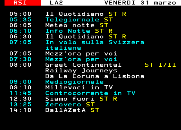 copertina Setteventi in TV