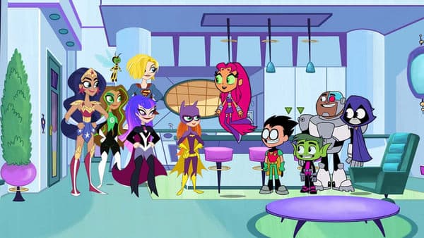copertina del programma Teen Titans Go! e DC Super Hero Girls: Confusione nel Multiverso