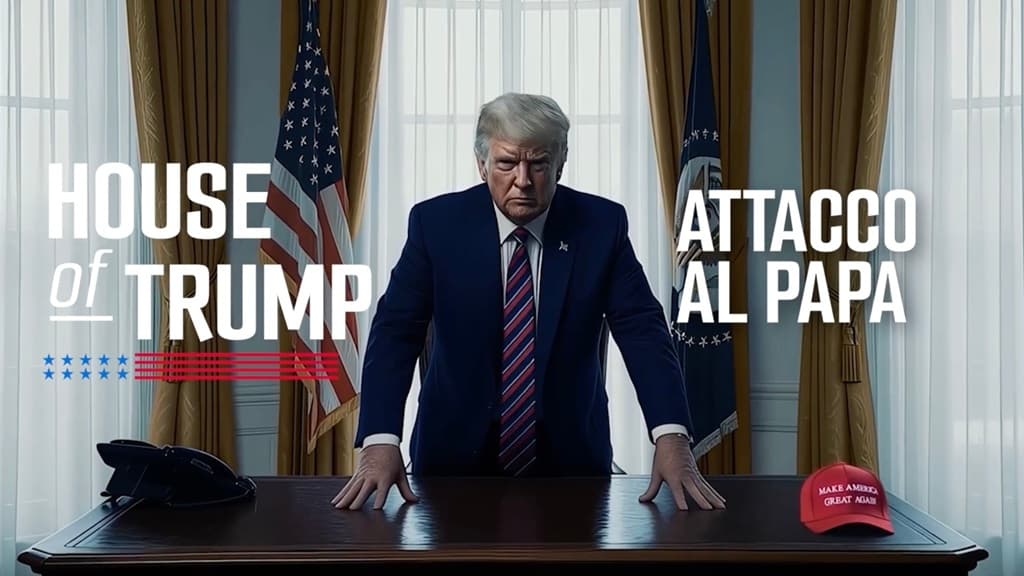 copertina del programma House of Trump: attacco al Papa