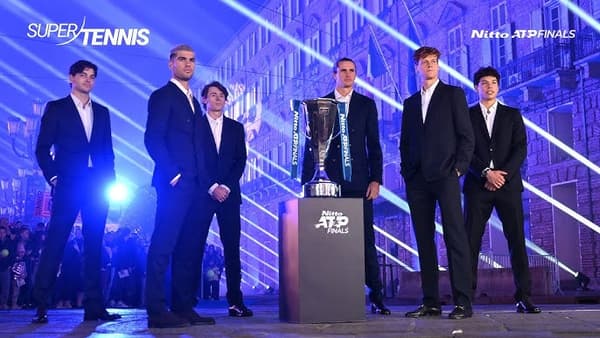 Nitto ATP Finals Torino 2025 - Stag. 2022 Ep. 1 - Carlos Alcaraz vs Alex De Minaur Atp Finals 2025 # 1 copertina del programma Nitto ATP Finals Torino 2025 - Stag. 2022 Ep. 1 - Carlos Alcaraz vs Alex De Minaur Atp Finals 2025 # 1