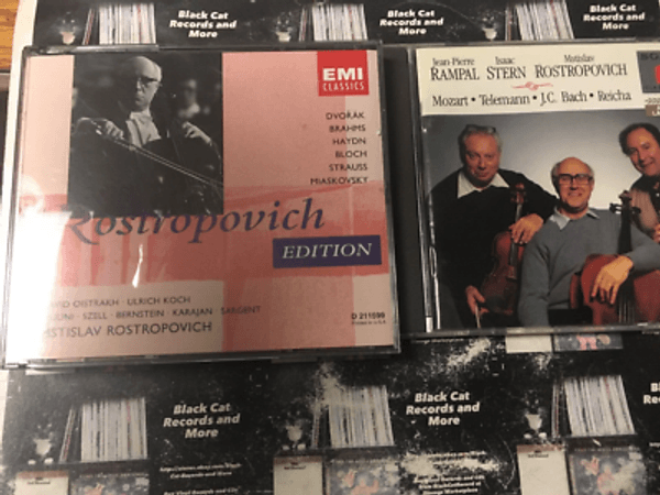 copertina Rostropovich e Bernstein
